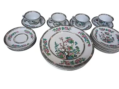 JOHN MADDOCK & SONS Indian Tree Dinner Plates & Tea Cups 28 PC Set NICE! • $100