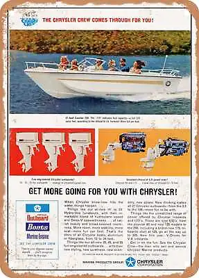 METAL SIGN - 1967 The Chrysler Crew Comes Through For You Vintage Ad • $21.95