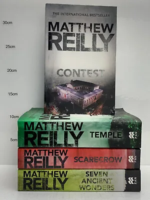 Book Bundle X 4 By Matthew Reilly - Paperback Fiction Drama Action Adventure • $39.99