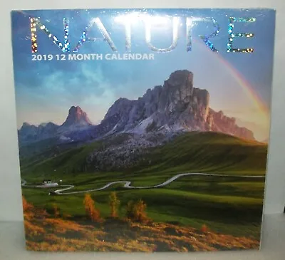 2019 12 Month Calendar Nature.  Features Photos Of Nature • $9.95