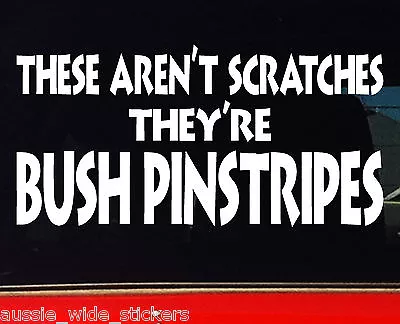 $6.90 • Buy 4x4 Accessories 4WD Turbo Diesel Ute Car Funny Stickers BUSH PINSTRIPES 200mm 