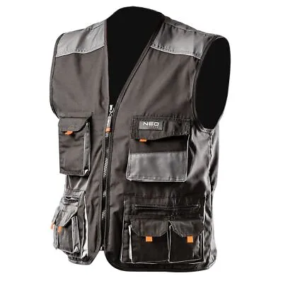 £26.35 • Buy Neo Tools Working Vest Multiple Pockets Reflective And Very Durable