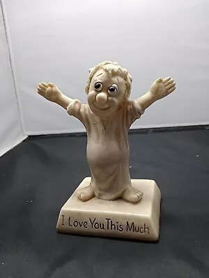 I Love You This Much 1968 Vintage Russ Berrie & Co. - Gift Knick Knack Figurine • $11.49