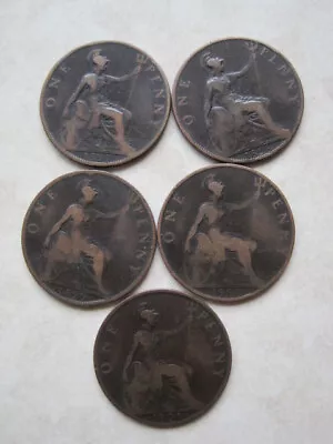 Quuen Victoria Penny: 1897 1898 1899 1900 1901 • £1.55