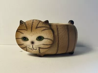 Vintage 1960s Ceramic Cat Succulent Planter UCGC Taiwan • $18.99