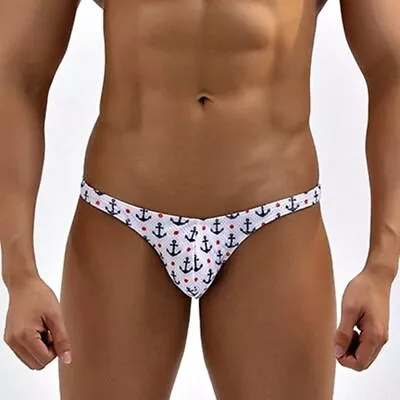 Men Swimwear Briefs Half-Hip Mesh Bikini Beach Swimsuit Trunks Gay Bathing Suit • $19.99