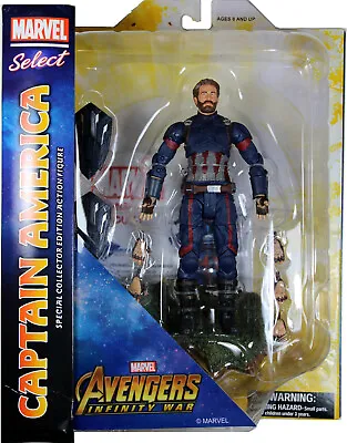 Marvel Select ~ CAPTAIN AMERICA ACTION FIGURE ~ Avengers: Infinity War ~ DST • $119.99