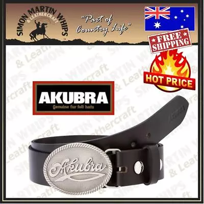 Akubra TROPHY Leather Work Belt - BROWN - AUSTRALIAN MADE RM - BEST PRICE • $115