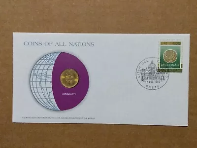 1977 Vatican City 20 Lire Aluminum Bronze Coin Unc Coins Of All Nations Cover  • $5.28