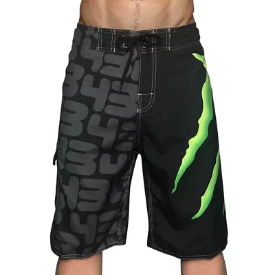 Monster Style Surf Beach Swimming Board Shorts Boardshorts Size 30 - 38 New • $26.49