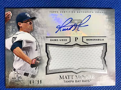 2015 Topps Triple Threads Matt Moore Autographed  Game-used Jersey Card 94/99 • $5.99