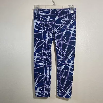 Athleta XS Womens Multi Pattern Geometric Pattern Cropped Leggings  • $17