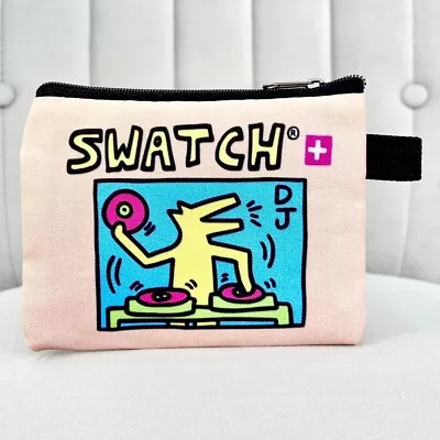 Swatch Keith Haring Watch Bag Mens Ladies Rare Vintage Scuba Retro Pop Deco Art • $19.88