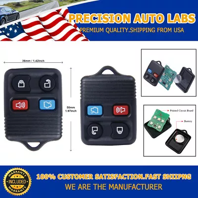 2 Pack 4 Button Keyless Entry Remote Control Key Fob Fit For Ford Focus Explorer • $6.99