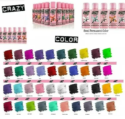 £6.75 • Buy Crazy Color Hair Colour Semi Permanent Dye Conditioning Hair 100ml