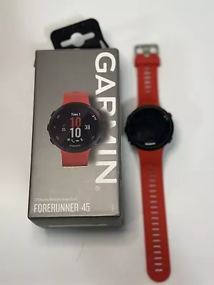 Garmin FR Forerunner 45 Red Smart GPS HRM Sports Running Cycle Multisport Watch • $149