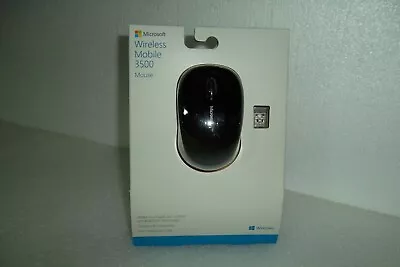 Microsoft 3500 Wireless Mobile Mouse W/Bluetrack Receiver 2.40GHz GMF-00030 NEW • $37.50