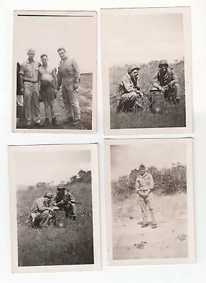 4 Vintage Photo Lot MILITARY 1952 Korean War Era Snapshots • $7.99