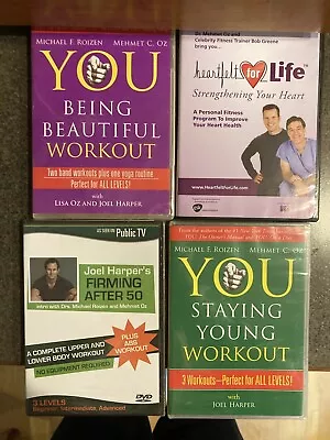 Exercise Workout Fitness Yoga Meditation Beauty Staying Young Dvd's LOT OF 4 • $4