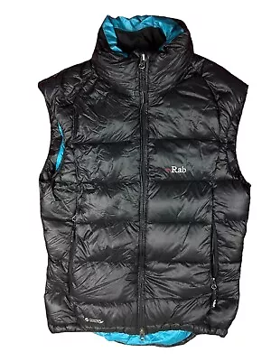 Rab Womens UK 8 Neutrino Down Vest Black Gilet Bodywarmer Puffer Insulated W.Bag • £69