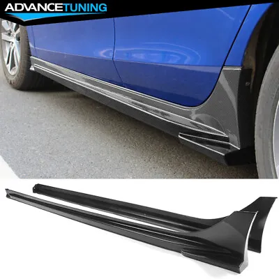 For 22-24 Honda Civic 11th Gen 4Dr Mugen Style Carbon Fiber Print Side Skirts PP • $119.99