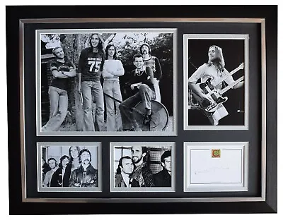 £99.99 • Buy Mike Rutherford Signed Autograph X3 Framed 16x12 Photo Display Genesis Music COA