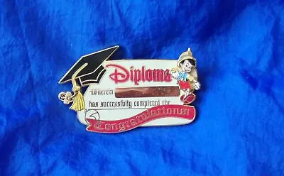 $19.98 • Buy Disney Collector Pin Pinocchio Diploma W/ Dangler 2003 Graduation Congratulation