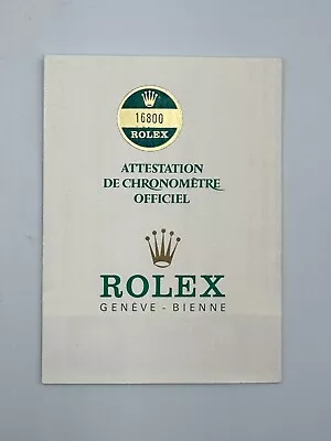 VINTAGE GENUINE ROLEX 16800 SUBMARINER Watch Paper 871 1984 240215002y1A • $419.50