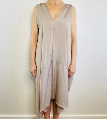 £43.52 • Buy Acne Studios Size 38 (12) Taupe Light Brown Draped Tunic Dress Designer