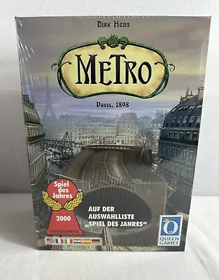 Dirk Hinn METRO Paris 1898 Board Game Queen Games NEW SEALED • $29.88