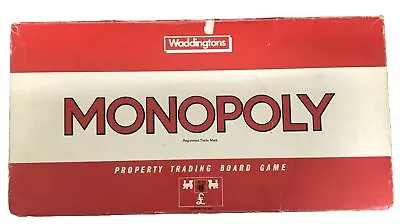 Vintage  Monopoly Board Game Original Classic Red Box. Complete  • £12.50