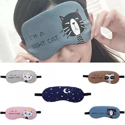 $8.99 • Buy  Sleeping Eye Mask Cotton Soft Sleep Aid Travel Rest Eye Shade Cover Blindfold 