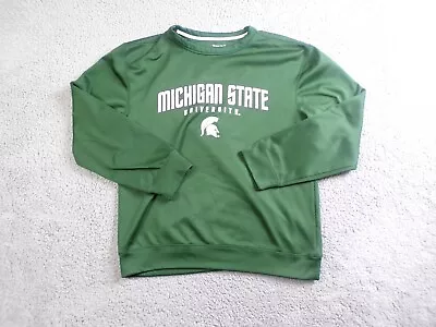 Michigan State University Sweater Mens Medium Green Spartans Champion Pullover • $19.99