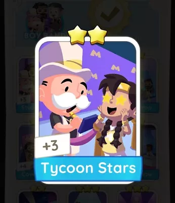 Set 7 - Tycoon Stars  - Monopoly Go 2 Star Card Sticker ⭐⭐ • $1.49