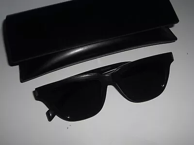 Saint Laurent Sunglasses SL 462 SULPICE 001 Shiny Black Grey Lenses  53/16  146 • £95