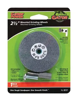 ALI MOUNTED GRINDING WHEEL  For METAL STEEL1/4  Arbor Fits  Drill 2 1/2  Inch • $3.99