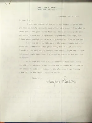 Maxfield Parrish Typed Signed Letter • $500