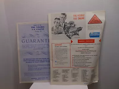 Vintage Original Renwal Visible V8 Instructions And Guarantee Paper • $22.99