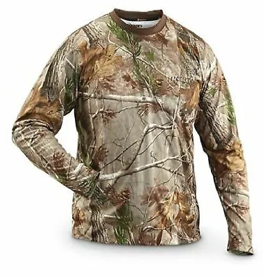 £6.99 • Buy New Mens RealTree Hunting Fishing Camouflage Jungle Print Long Sleeve TShirt Top