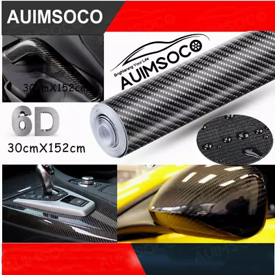 Car Accessories 6D Carbon Fiber Vinyl Film Car Interior Wrap Sticker For Lincoln • $16.99