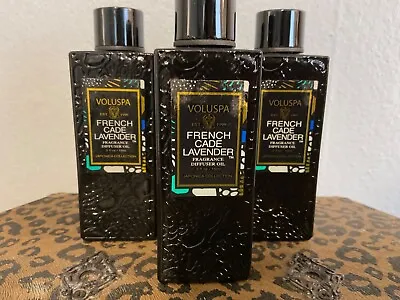 Voluspa Diffuser FRENCH CADE LAVENDER Ultrasonic Fragrance Oil NEW Lot Of 3 • $32.95