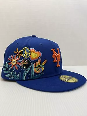 New Era New York Mets Groovy Hat 59FIFTY 7 5/8 World Series • $29.95