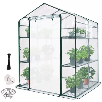 Quictent 6/12 Shelves 3 Tiers Walk In Outdoor Mini Greenhouse Plant Garden House • $79.98