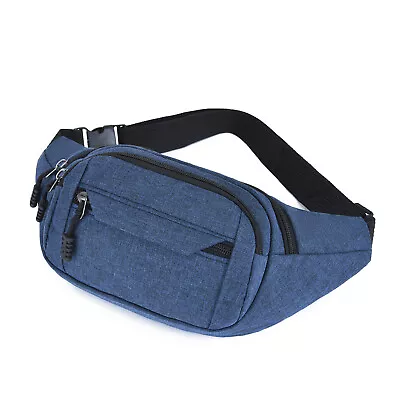 Men Women Fanny Pack Water Resistant Large Capacity Chest Waist Pack Hip Bum Bag • $9.15