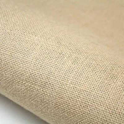 Hessian Fabric Laminated Jute Coated Material Water Proof  162cm W £6.99/m💕 • £6.99