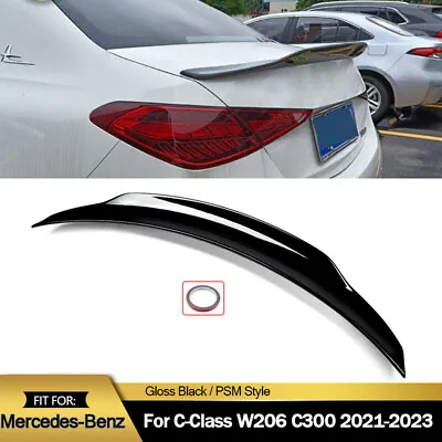 Rear Trunk Spoiler Wing PSM Style For Mercedes-Benz C-Class W206 C300 2021-2023 • $83.99