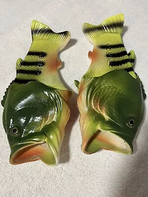 Coddies Men 9-10 W 10-11 Fish Sandals The Original Fish Slippers Bass Unisex • $15