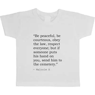 Malcolm X Quote Children's / Kid's Cotton T-Shirts (TS064956) • $12.76