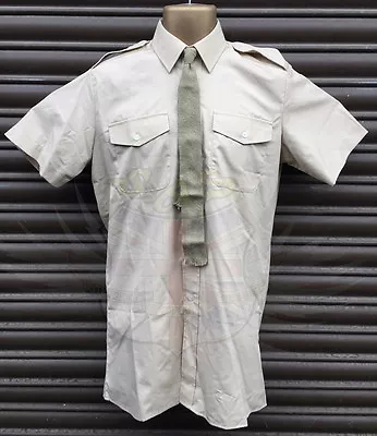 British Army Surplus Issue All Ranks Fad Grade 1 Fawn Short Sleeve Dress Shirt- • £7.99