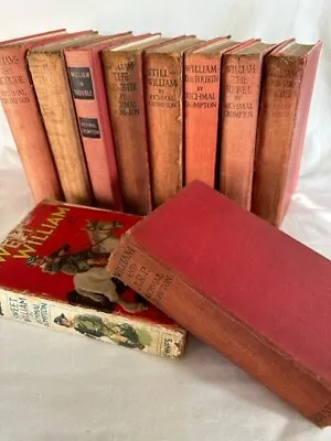 £29 • Buy Richmal Crompton - 10 William Book Set Collection - Vintage Hardback